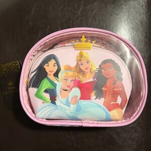 LOUNGEFLY DISNEY PRINCESS 3 PIECE MAKE UP BAGS NWT